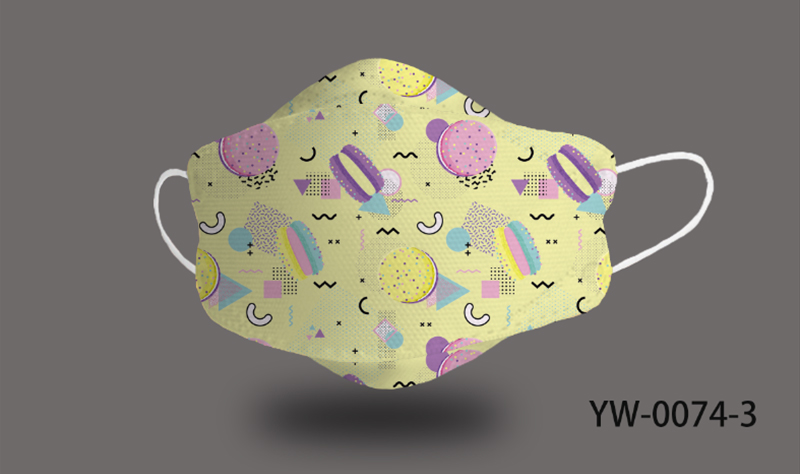 Maschera modello macaron stampata in digitale